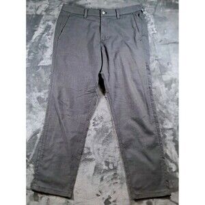 Lululemon Mens ABC Slim Cut Gray Twill Pants 34x28/29 LM5ABXS